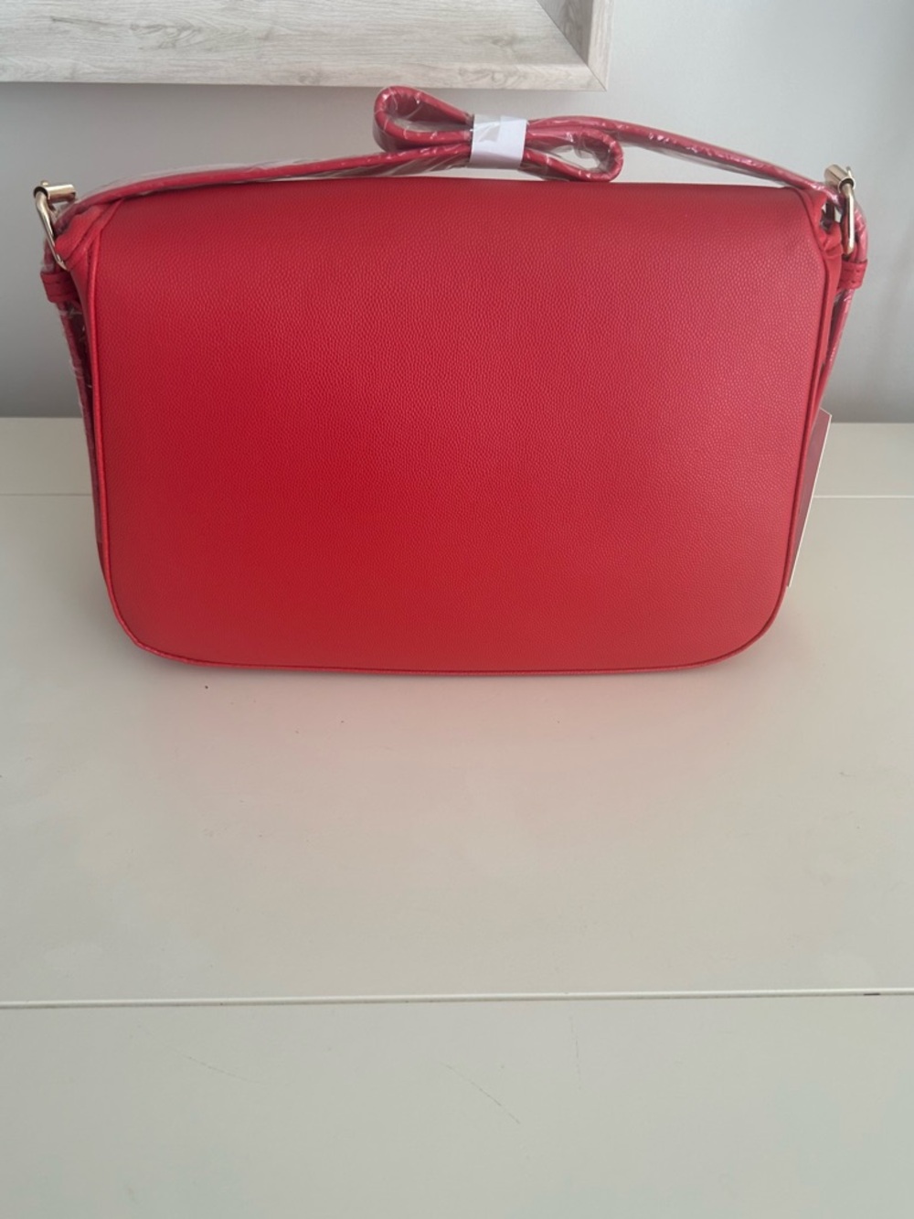 NWT CXL by Christian Lacroix Red Caviar Shoulder Bag with Gold Hardware - Picture 4 of 13